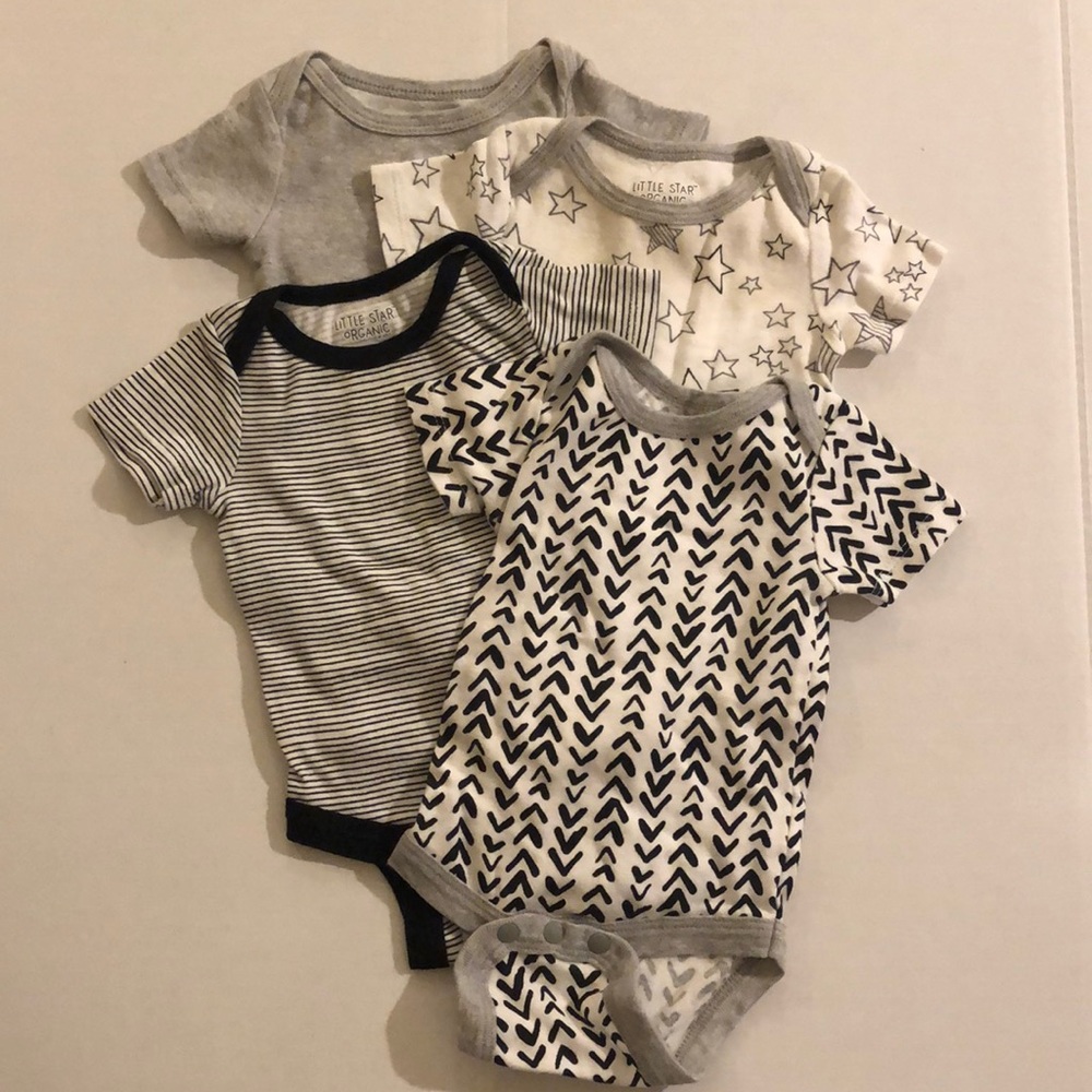 Short sleeve onesie set of four.